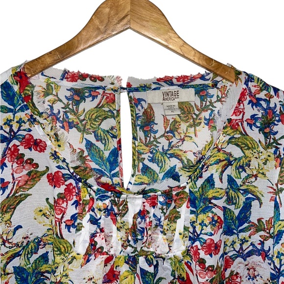 Vintage America Blouse (XL) - Picture 3 of 3